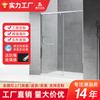 Jin Kangxing Tipo Palavra Fabricantes Personalizado Simples Porta de Correr Unilateral Box de Chuveiro Aço Inoxidável 304 Porta de Chuveiro Integrada