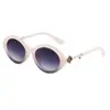 [Personalizado] Gafas de Sol Irregulares, Moda Femenina de Marca Famosa y Personalizadas con Patillas Recortadas, Gafas Redondas Transfronterizas