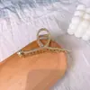 Europeo y Americano Calavera Garra Metal Araña Pinza de Tiburón Grande Accesorios para el Cabello Estilo Oscuro Pinzas para el Cabello Pinza
