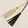Cinturón pequeño retro de microfibra para mujer, fino y con nudo, ideal para combinar con faldas y suéteres, con cadena estrecha decorativa sencilla.