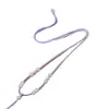 Corda Pendurante Roxo Fumaça de Jade Hetian Puramente Tecida à Mão, o Jade Hetian é Exquisito, Bonito e Simples