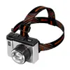 Farol de Cabeça Tipo C com Sensor Inteligente e Câmera Simulada Modelo Novo Transfronteiriço Luz de Pesca para Exterior Farol de Cabeça a Laser Branco