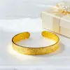 Pulsera Estilo Antiguo Chapada en Oro para Mujer, Diseño Abierto, Dragón y Fénix de Imitación Oro, Celebración de Boda, Lujo Ligero, Nuevo Estilo Chino, Pulsera de Oro Tradicional que No se Desvanece