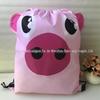 Bolsa de Bolso Plana Dobrável Animal Cartoon Ponto Pacote Poliéster Cordão Duplo Amigo do Meio Ambiente Poliéster Impermeável Bolsa para Exterior