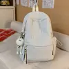 Mochila Escolar para Campus para Mujer, Mochila de Cuadros Simple Estilo Coreano para Estudiantes de Secundaria y Preparatoria, Mochila Casual de Gran Capacidad para Viajes