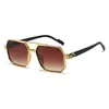X18246 Gafas de Sol de Doble Puente para Hombre de Moda y Exitosas, Clásicas Retro Metálicas Modernas Elegantes Gafas de Sol para Proteger del Sol Venta al por Mayor