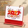 Novo calendário de mesa 2027, calendário planejador Ano do Carneiro, bloco de notas de mesa para trabalho de escritório, calendário decorativo, personalizável com logotipo