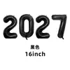 2027 Número 32 pulgadas 40 pulgadas Set de Globos de Papel de Aluminio Decoraciones de Feliz Año Nuevo Globos de Helio Venta al por Mayor