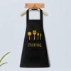 Roupa de Trabalho à Prova de Óleo Simples para Restaurante e Café, Avental de PVC Impermeável para Cozinha Doméstica, Avental Sem Mangas Personalizado