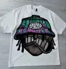[Código Europeo Transfronterizo] Ropa Callejera Y2K Harajuku para Hombre y Mujer Camisa de Moda de Manga Corta con Nuevo Diseño de Estampado de Dibujos Animados