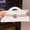 Pulseira Geométrica Quadrada Oval com Recortes em Zircônia Estilo Palácio Exquisite Francês Retro Acessível Luxo Joia de Mão de Alta Qualidade para Mulheres