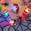 Anillo Luminoso de Halloween Lámpara de Calabaza Broche Decoración Regalo para Niños Juguete Decoración de Escena Accesorio de Disfraz Regalo