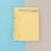 Capa de fichário de 10 furos não arranha as mãos, espirais removíveis, refis pautados, caderno estudantil simples, portátil