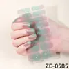 Fábrica Zhengxiang Personalizado Oem Gradiente Rosa Cebola Arco-Íris Película para Esmalte de Unha Adesivos de Nail Art 3D Europeus e Americanos Temu Adesivos de Unha Odm