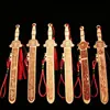 Madera de Durazno Madera Natural Espada de Siete Estrellas con Colgante Tallado en Cinabrio Adorno de Espada para Dormitorio Espada