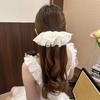 Goma para el Pelo con Forma de Falda de Encaje de Doble Capa, Elegante Accesorio para el Cabello, Cuerda para Recoger el Cabello en Cola Baja, Scrunchie Dulce, Scrunchies al por Mayor