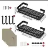 Estante de Almacenamiento para Baño estante de almacenamiento para baño y inodoro montado en la pared sin perforaciones estante de almacenamiento para lavabo de baño con carga