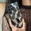 Popular en Europa y América, diseño creativo de onda estilo metal adecuado para funda de teléfono de cristal Samsung S25 Ultra, funda rígida de cobertura total S24