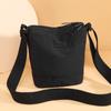 Nuevo Estilo Tela de Nailon Repelente al Agua Bolso Casual Cruzado Simple Combinable Bolso de Hombro para Mujer Bolso de Mano Ligero Multicapa