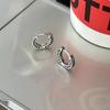Coreia do Sul Estilo Ins Nicho High-end Luxo Leve Simples Combina com Tudo Brincos de Zircônia com Diamantes Argola de Orelha Nova Joia de Orelha Feminina