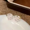 Vibras de Verano, Frescos y Versátiles, Dulces y a la Moda, Pendientes de la Colección Florales con Goteo de Aceite, Accesorios Sencillos Versátiles para el Día a Día