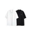 Camisa de Manga Corta Ace Verano Nueva Moda Tendencia Estilo Hong Kong para Hombre, Atractiva y Fresca de Corte Holgado Color Sólido Media Manga Hc2710