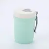 Lonchera de Paja de Trigo para Comercio Exterior, Apta para Microondas, Portátil para Trabajadores de Oficina, Lonchera Bento de Plástico Compartimentada, Taza de Desayuno de PP