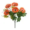 Buquê de flor artificial Margarida Africana de cinco pétalas, peça única, decoração suave realista de alta qualidade para casamentos, decoração de casa, fotografia, parede de flores e flores artificiais para paisagismo