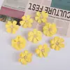 Nova Cabeça de Flor de Cerejeira de Três Camadas DIY Flor Simulada Guirlanda Decorativa Parede de Flores Design de Flores de Casamento Flor Simulada