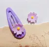 Nuevo Dibujo Animado Lindo Arte de Uñas Hecho a Mano Crema Color Sólido Resina 3D Uña Portátil Clip para el Cabello Accesorios DIY Piezas