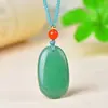 Natural Dongling jade nada marca pingente atacado pão verde marca masculino e feminino gota de água jade pingente fornecimento ao vivo