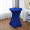 Cubierta elástica redonda para mesa de cóctel, venta al por mayor de fábrica, para bodas, actividades al aire libre, decorativa, con base de disco de cuatro pies, cubierta para barra