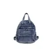 Mochila Retro Simple Transfronteriza para Niñas Bolso de Hombro de Mezclilla Lavada 2026 Nuevo Bolso Cruzado de Gran Capacidad