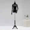 Tienda de ropa maniquí negro blanco accesorios maniquí femenino medio cuerpo maniquí femenino tienda de ropa escaparate maniquí soporte de exhibición cuerpo completo