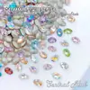Diamante de Forma de Dedo 8x10mm Especial para Manicura Diamante Súper Brillante Popular Colorido Fondo Puntiagudo Diamante de Cristal Diamante de Manicura Usable Venta al por Mayor