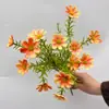 Simulación de flor de crisantemo de hierba de siete estrellas boda salón de bodas sala de estar flores decorativas 15 flores artificiales diente de león cebolla flores de simulación
