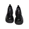 Zapatos de plataforma de moda para mujer, novedad otoño 2026, mocasines sin cordones de cuero suave, suela gruesa, que aumentan la altura, zapatos casuales versátiles