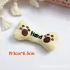 Tela Bordar Hueso Accesorios Accesorios Letra Hueso de Perro Accesorios para el Cabello Ropa para Niños Accesorios Joyería DIY Accesorios