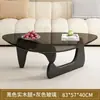 Mesa de Café de Cristal Apartamento Pequeño Sala de Estar Hogar Moderno Minimalista Nórdico Transparente Minimalista Isamu Noguchi Creativa Redonda Mesa de Té