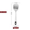 Utensilios de cocina de acero inoxidable espátula juego completo para cocinar cocina Hotel hogar barbacoa tenedor para carne cuchara para arroz espátula