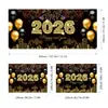 2026 Año Nuevo Banner para Puerta de Garaje Decoración Festiva Arreglo Temu Amazon Transfronterizo Navidad Bandera de Garaje Personalización