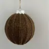 Bolas de Crochê de Natal Novas Transfronteiriças da Amazon, Bolas de Natal de Lã, Bolas de Tricô, Enfeites Pendurados para Decoração de Árvore de Natal