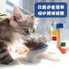 Tazón para Gato, Tazón para Gato Protector de Cuello, Tazón Individual para Mascota, Nuevo Tazón Individual, Tazón para Gato, Tazón para Perro, Tazón de Plástico con Orejas de Gato, Tazón para Comida de Gato