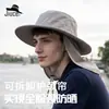 Chal de Color Sólido Resistente al Agua para Exteriores Transfronterizo Sombrero de Pescador para Hombre con Ala Ancha Protección Solar Transpirable Sombrero de Ala Ancha Moderno