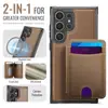 Funda para teléfono tipo tarjeta adecuada para Samsung S26Ultra, Soporte magnético para Samsung S25P, Soporte para tarjetas con carga inalámbrica