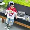 Conjunto de Ropa de Verano Ultraman X298 para Niños, Conjunto de Camiseta y Pantalones Vaqueros Deportivos con Diseño de Patineta, Nueva Moda Elegante de Verano para Bebés