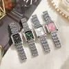 2025 Nuevo Reloj de Acero de Lujo Ligero para Mujer Moda Estudiante Cuadrado Simple Reloj de Cuarzo Venta al por Mayor