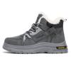 Zapatos de Hombre Nuevos Botas de Invierno de Terciopelo de Caña Alta Zapatos de Trabajo para Exterior de Hombre Zapatos de Algodón Cálido Engrosado Botines Zapatos de Moda