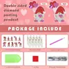 5D10 piezas Juego de llaveros de pintura de diamantes para el Día de San Valentín Enanos del Día de San Valentín Pintura de diamantes 5D DIY gran cantidad de