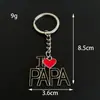 Nuevo Estilo Llavero con Letras Te Quiero Mamá y Papá, Pequeño Regalo Creativo para el Día de la Madre y del Padre, Stock Listo Aleación de Zinc